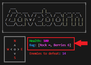 Image showing how player information is show in-game.